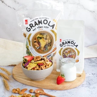 Granola Siêu Hạt Mix 11 Loại Hạt Thương Hiệu Gạch Đỏ 500G, Ngũ Cốc Giảm Cân Chuẩn Ăn Kiêng