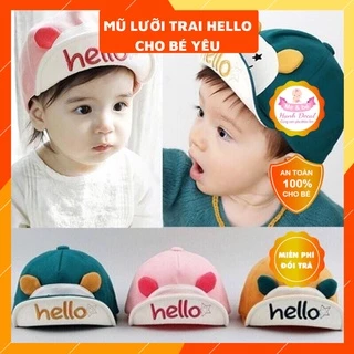 Mũ lưỡi trai Hello cho bé trai/bé gái