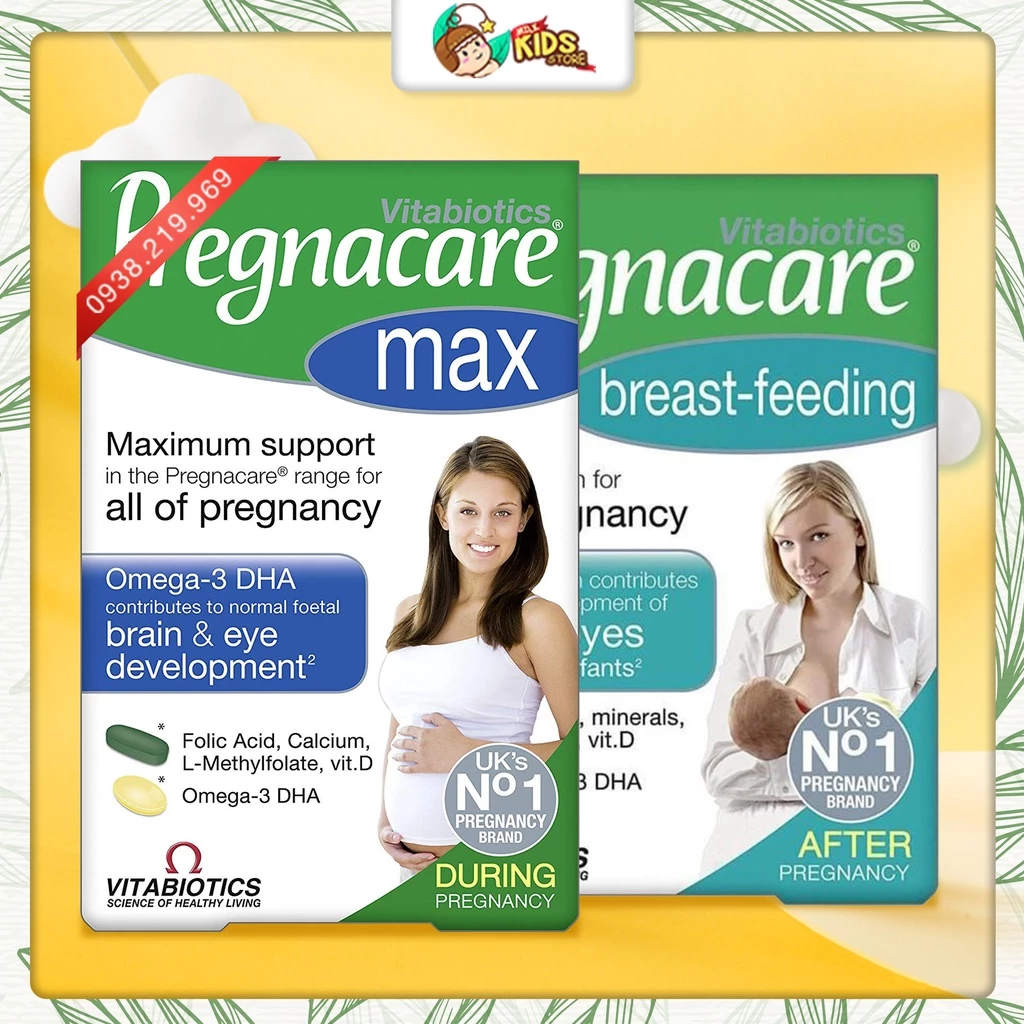 Vitamin tổng hợp cho mẹ bầu, sau sinh Pregnacare 84 viên Anh