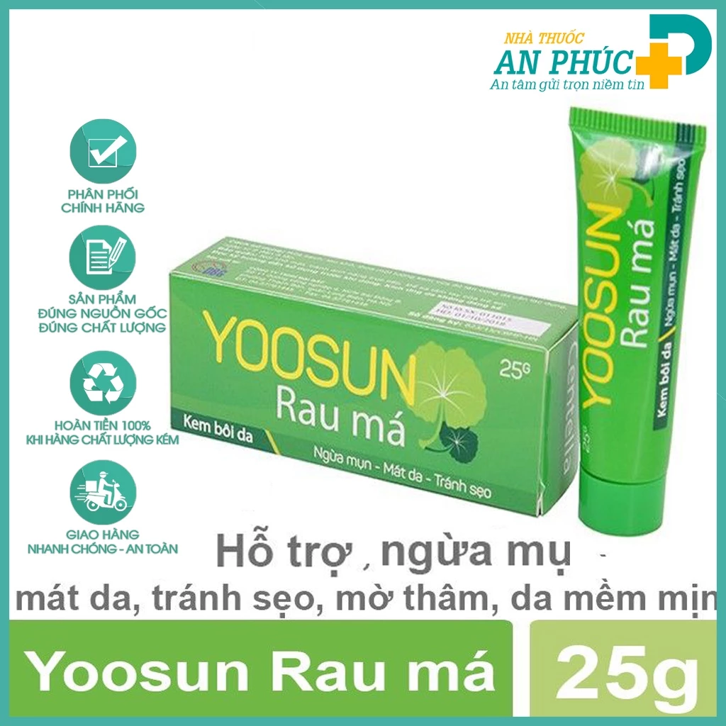 Yoosun Rau Má - Ngừa mụn, Mát da, Tránh Sẹo, Mờ thâm (Tuyb 20g)