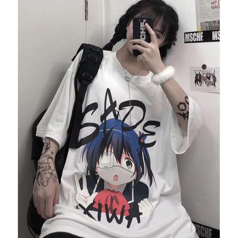 Áo phông 3158 chất đẹp in hình anime form rộng cá tính