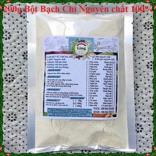 Bột Bạch Chỉ 200g nguyên chất thiên nhiên 100% có giấy VSATTP và ĐKKD dùng đa công dụng