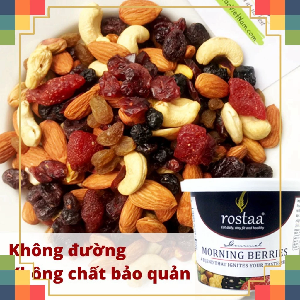 1k [ Sản phẩm Mỹ MORNING BERRIES-340G - Các loại hạt sấy khô tốt vào buổi sáng 1000