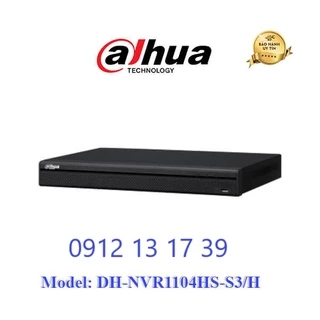 Đầu ghi hình DAHUA DH-NVR1104HS-S3/H camera IP 4 kênh, hàng chính hãng