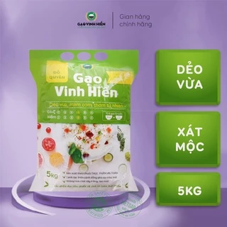 Gạo Đỗ Quyên Vinh Hiển 5kg - Dẻo vừa, mềm, cơm ngon