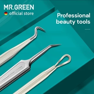 MR.GREEN Bộ 2 món dụng cụ loại bỏ mụn đầu đen chính hãng Đức làm tại nhà an toàn và hợp vệ sinh