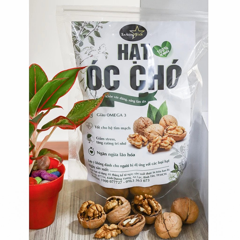 [Hàng Thật Hình Thật] 500g Hạt Óc chó Size to thơm ngon, dinh dưỡng, không hôi dầu. Đổi trả bảo hành từng hạt