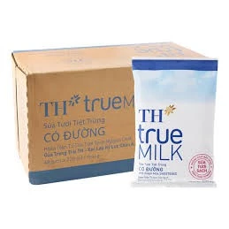 Thùng Sữa Bịch TH True Milk ít đường/không đường/có đường 220ml