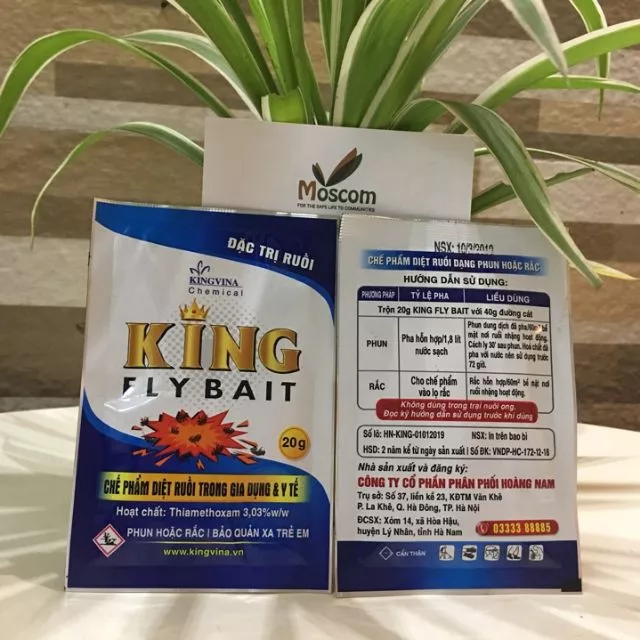 THUỐC DIỆT RUỒI KING FLY BAIT gói 20gr