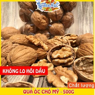 Quả óc chó nguyên vỏ 500G Tặng dụng cụ tách vỏ Không sợ hôi dầu Hạt dinh dưỡng - Đồ ăn vặt Healthy BeeNut