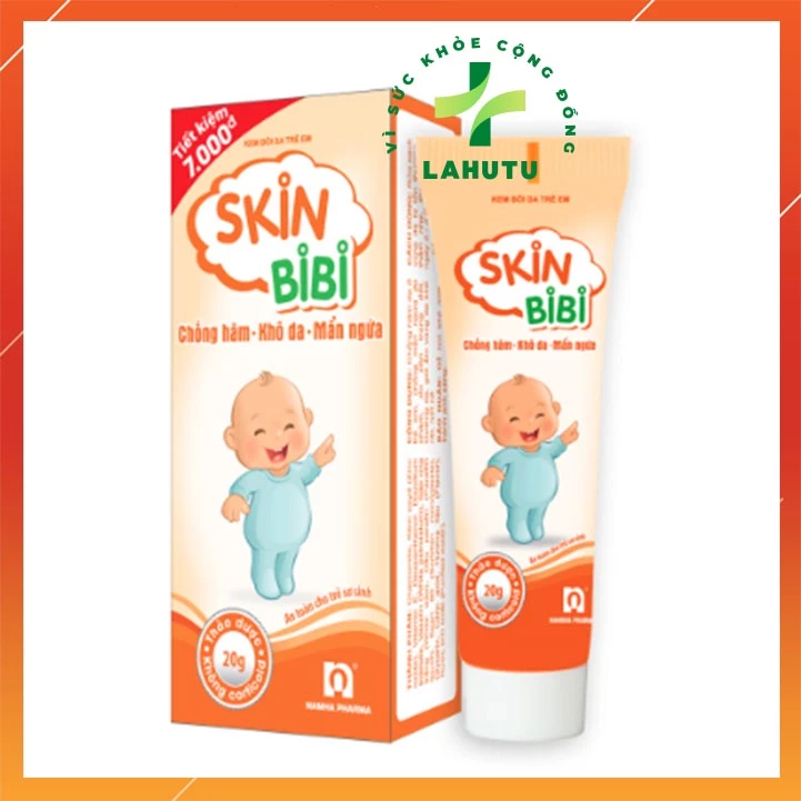 Kem bôi da trẻ em Skin BiBi ngừa hăm khô mẩn ngứa Tuýp 10g - LAHUTU