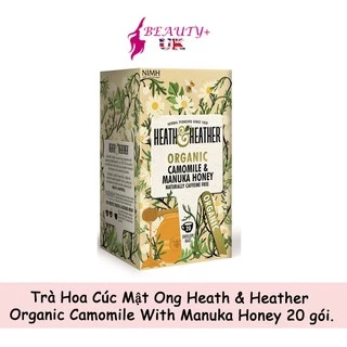 Trà Hoa Cúc Mật Ong Heath & Heather Organic Camomile With Manuka Honey Nhập Từ Anh