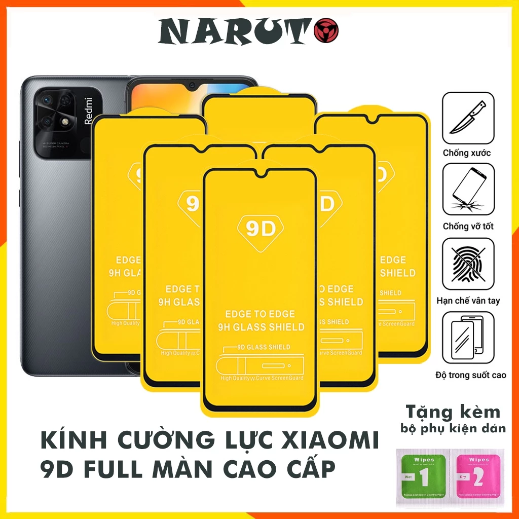 Cường lực Redmi 10 9 9A 9C 9T 8A Y3 K20 Pro Mi 9T Pro K30 K30 Pro Poco X2 X3 Pro M2 Pro M3 Pro C3 F3 F2 Pro Full Màn