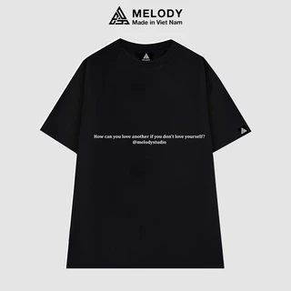 Áo Thun Unisex Nam Nữ Tay Lỡ Form Rộng Oversize Local Brand MELODY, Áo Phông Cotton 100% Tee