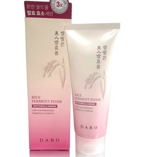 [Mã FMCG8 - 8% đơn 250K] Sữa rửa mặt gạo trăng da Dabo Ferment Foam Cleanser Hàn quốc cao cấp 180ml/Hộp- HÀNG CHÍNH HÃNG