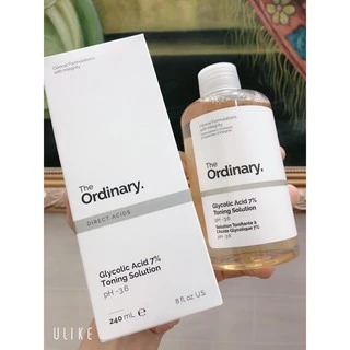 [BILL US – 240ML ] TONER TẨY DA CHẾT THE ORDINARY GLYCOLIC ACID 7% TONING SOLUTION (PH ~ 3.6 )