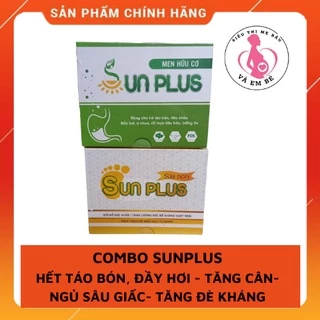 [Qùa Tặng]Combo Men hữu cơ Sunplus + Sữa non Sunplus giúp Bé tiêu hóa tốt, hấp thụ thức ăn , ngủ ngon và sâu giấc