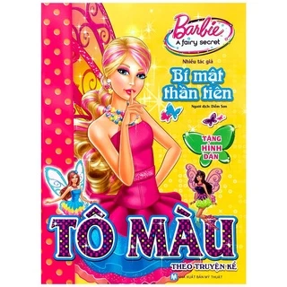 Sách - Tô Màu Theo Truyện Kể Barbie (lẻ tùy chọn) - Tặng hình dán