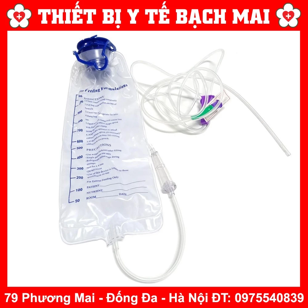 [TÚI + DÂY TRUYỀN] BỘ DỤNG CỤ TÚI TRUYỀN THẢI ĐỘC CAFE ENEMA, TÚI SÚC RUỘT THẢI ĐỘC ĐẠI TRÀNG CÀ PHÊ ENEMA 1200ML