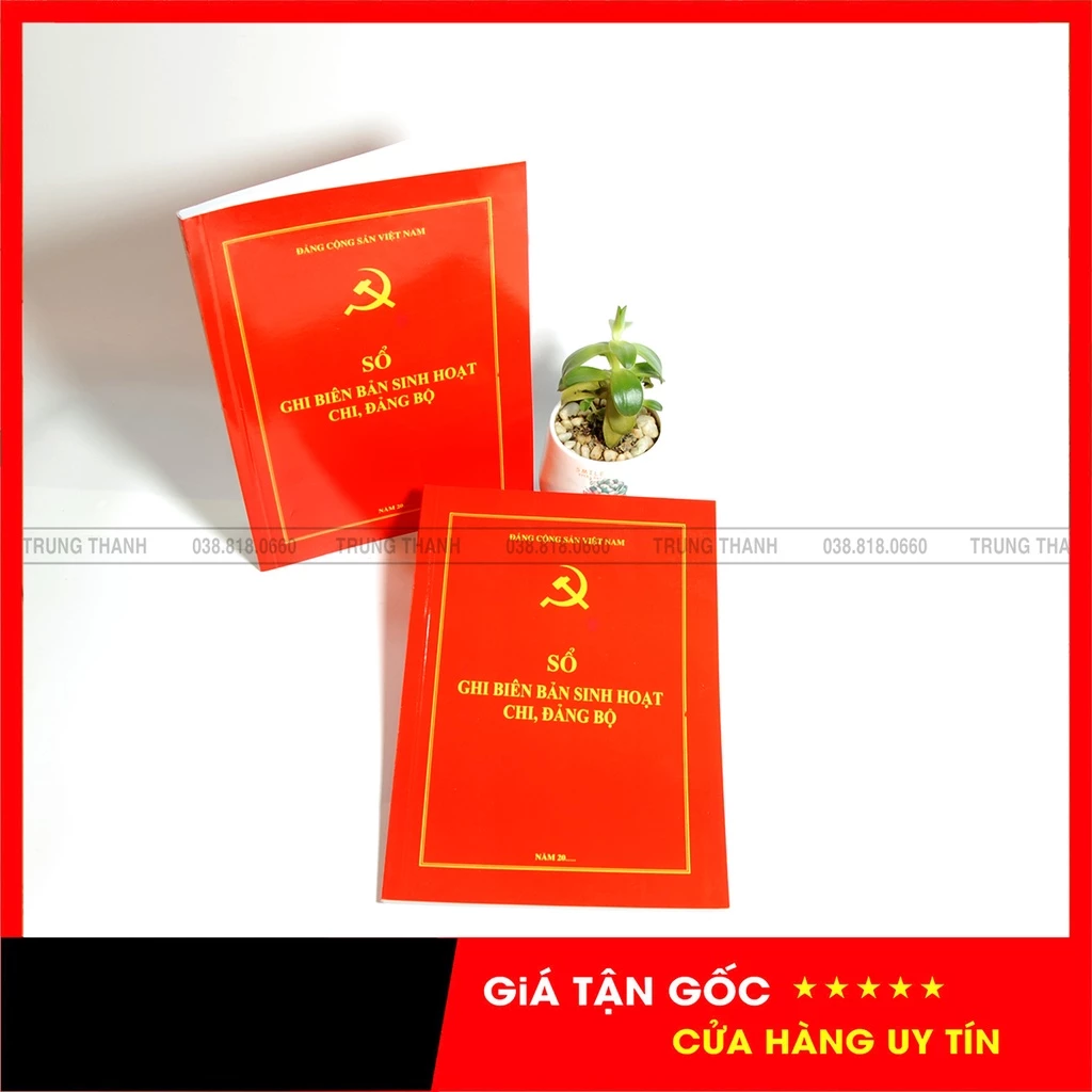 Sổ ghi biên bản sinh hoạt Chi, Đảng bộ - Kích thước A4 - 160 Trang