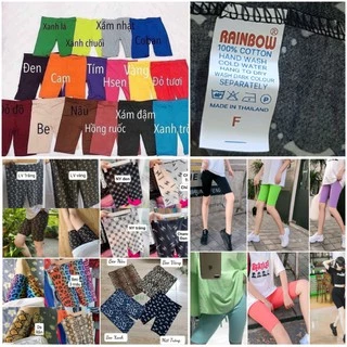 (SALE)FREESIZE Quần ngố trên gối legging đùi thun thái lan (hàng RAINBOW)