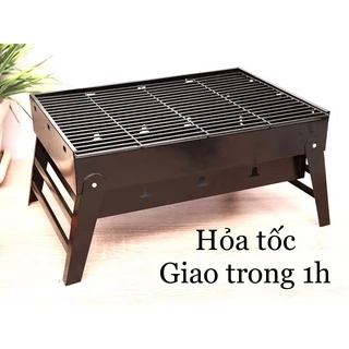 Bếp nướng BBQ ngoài trời thông minh gấp gọn đi dã ngoại 💖𝑭𝑹𝑬𝑬𝑺𝑯𝑰𝑷💖 Bếp nướng than hoa du lịch tiện lợi, dễ mang theo