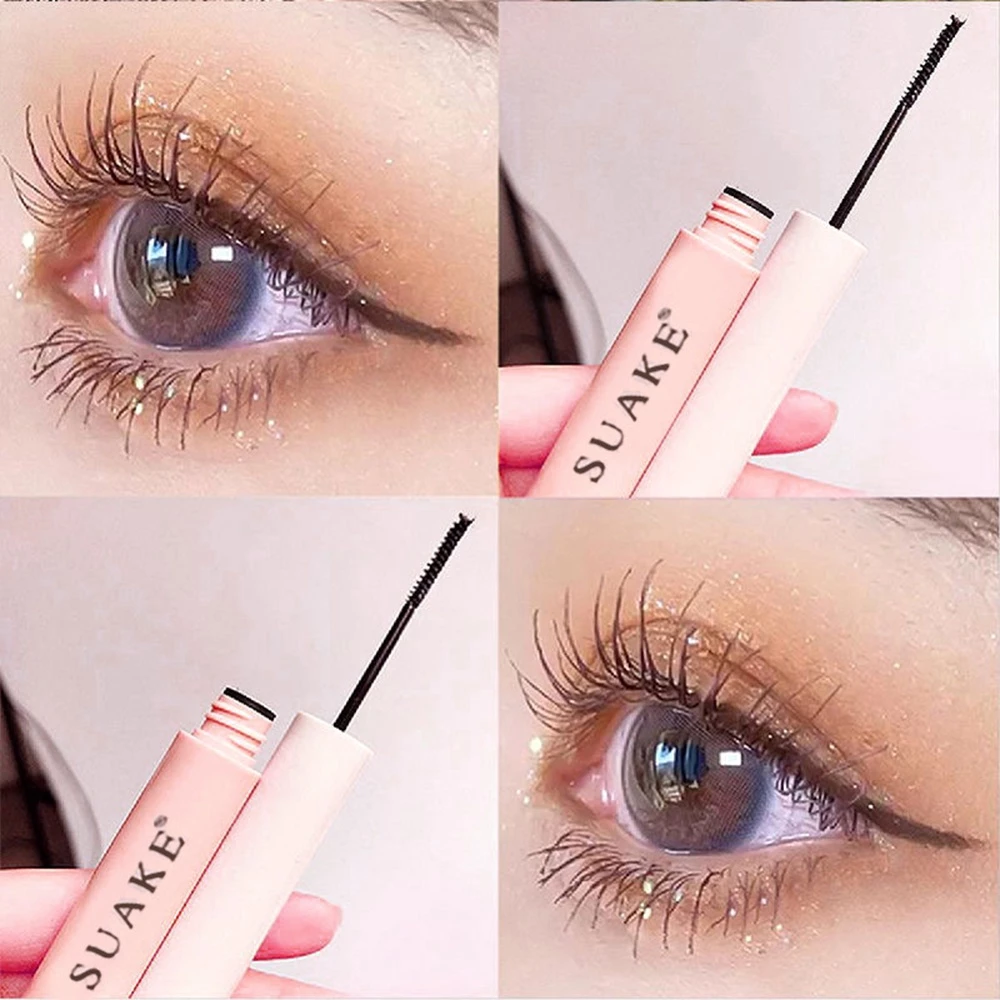 Mascara SUAKE Sợi Tơ 4D Siêu Mịn Chống Thấm Nước Chuốt Dài Dày Và Cong Mi