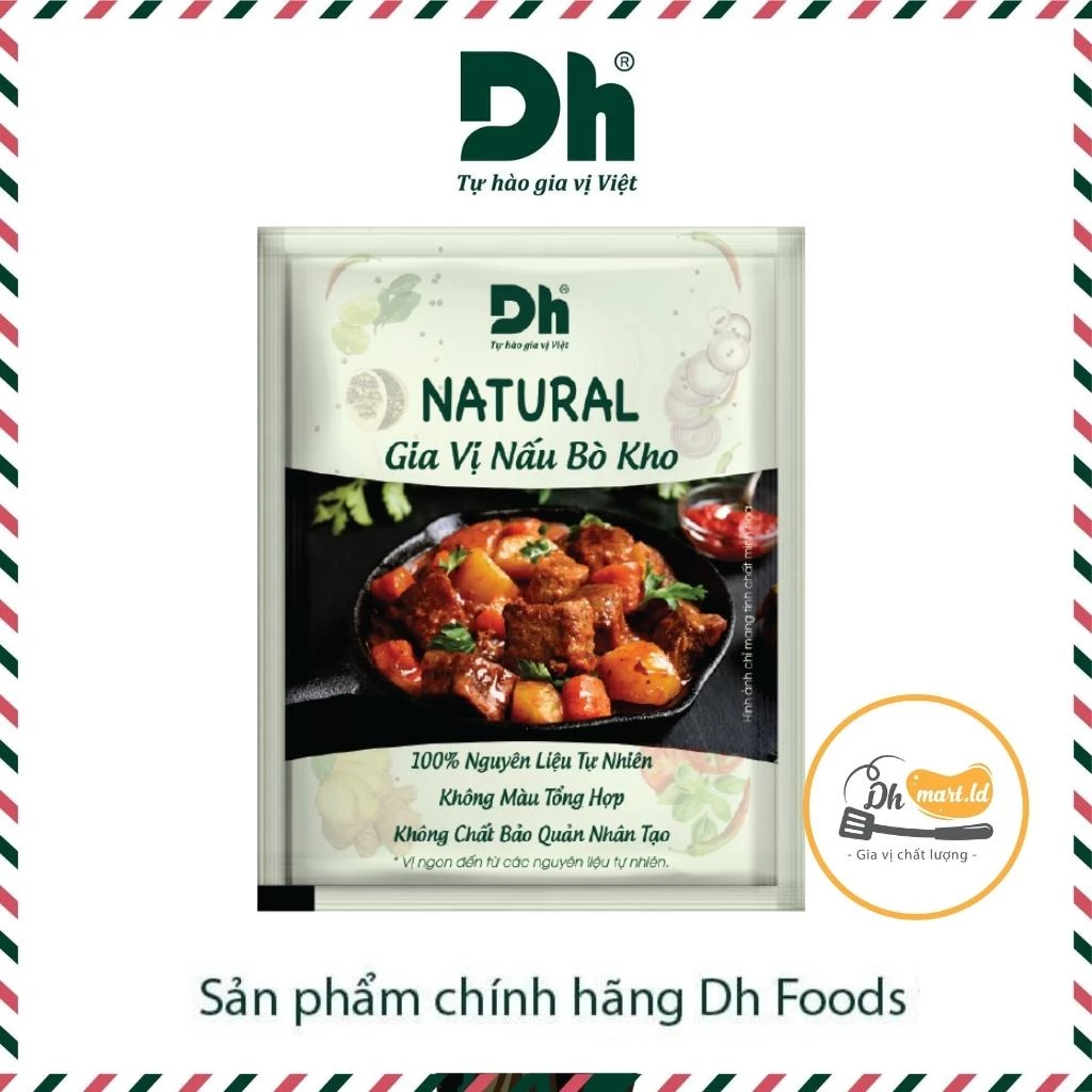 Gia vị nấu bò kho 10gr - Dh Foods Natural (Chất lượng - nguyên liệu tự nhiên)