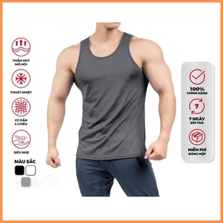 Áo ba lỗ thể thao nam tập gym Basic thoải mái vận động, luyện tập - 3 màu, đầy đủ size