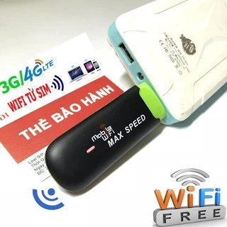 Bộ USB MAX SPEED di động- Phát sóng wifi từ sim 3g/4g SIÊU THẦN TỐC- GIÁ RẺ CỰC SỐC