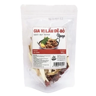 Gia vị nấu lẩu dê - bò Vipep 115g