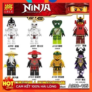 Đồ Chơi Minifigures Nija Go Các Nhân Vật Sự Phụ Wu Lloyd Nya Lele A098 A105