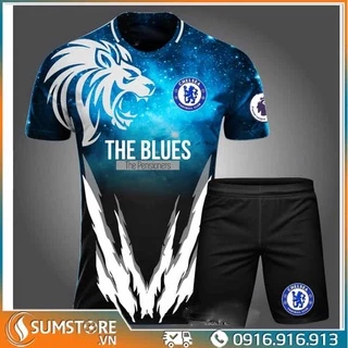 Áo Bóng Đá Độc Lạ - Chelsea Galaxy T10 - Thun Lạnh Cao Cấp