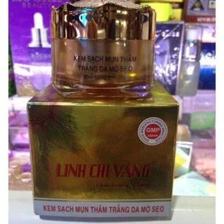 KEM SẠCH MỤN THÂM TRẮNG da MỜ SẸO LINH CHI VÀNG 25G đủ giấy hoá đơn