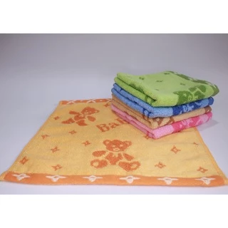 Khăn mặt trẻ em Nam Đô họa tiết dễ thương cotton mềm mại an toàn cho da kích thước 30x30cm -31006