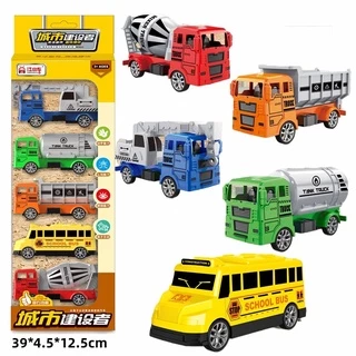 Bộ đồ chơi 5 xe mô hình oto các loại trẻ em