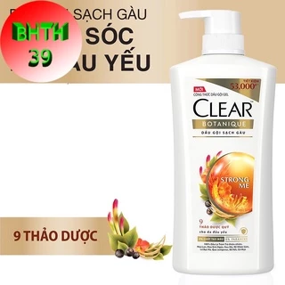 Dầu Gội Giảm Gàu 9 Thảo Dược Quý Clear Botanique Strong Me 630g