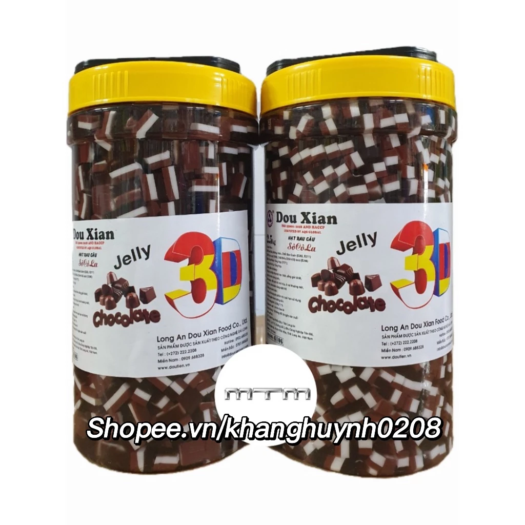 Thạch Trái Cây Hàng Huy 2.5kg Hương Socola