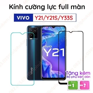 Kính cường lực Vivo Y21 / Y21S / Y33S full màn hình, chuẩn đẹp