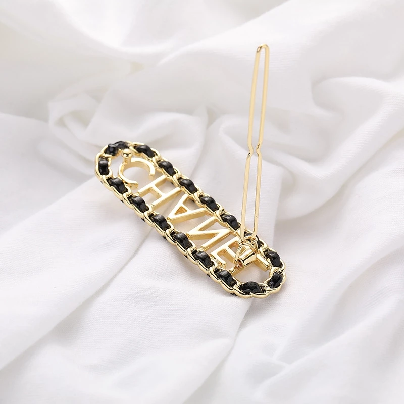 Cá tính Liu Hai collet trang trí bằng da cừu tay dệt top kẹp tóc viền retro