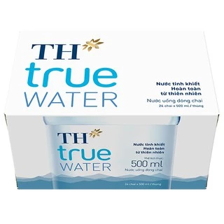 Thùng 24 chai nước uống tinh khiết TH True Water 500ml