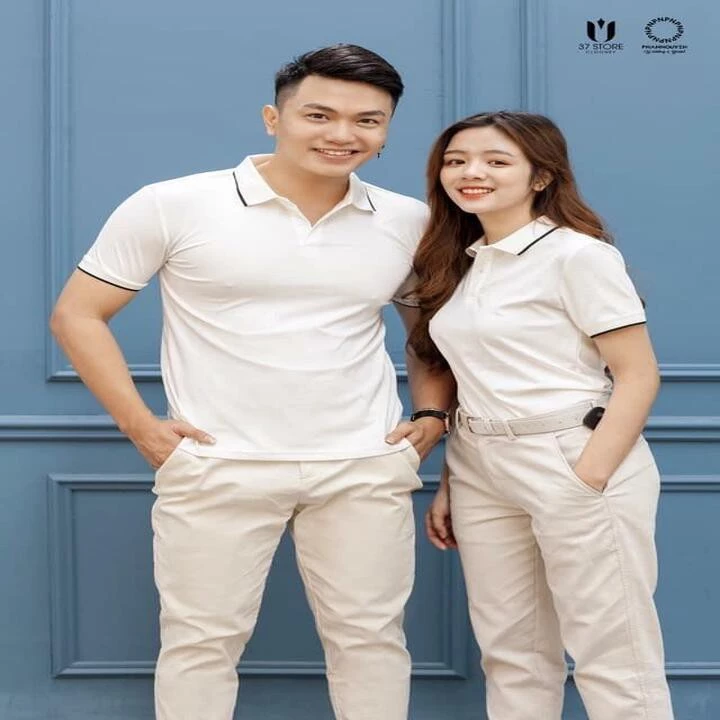 Áo Đôi Áo Cặp Nam Nữ ngắn tay Chất Vải Đẹp