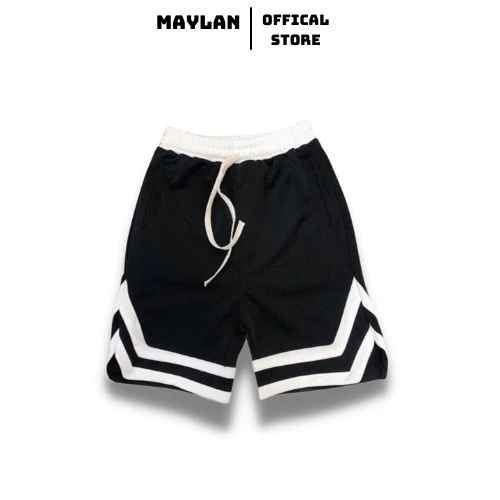 Quần short V thể thao unisex nam nữ - vải thun dày dặn - MAYLANSTORE