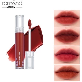 Son kem Romand Milk Tea Velvet Tint (Romand 02 Đỏ Nâu)