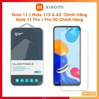 Bộ 2 Kính Cường Lực Gor Xiaomi Redmi Note 11 6.43' / Note 11S / Note 11 Pro, Không Full Cao Cấp Chính Hãng