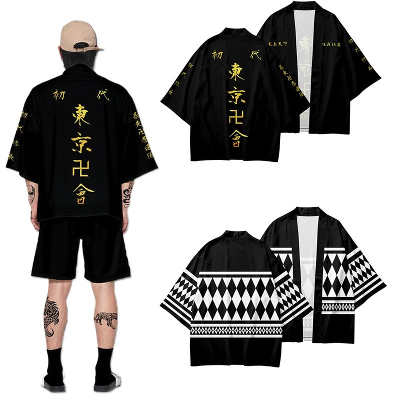Áo khoác kimono cosplay nhân vật Draken Mikey