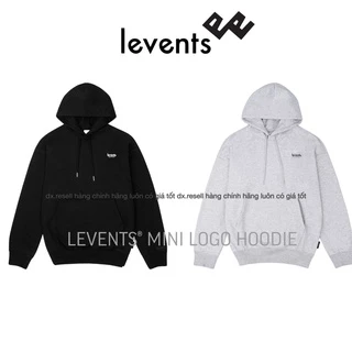 ÁO KHOÁC LEVENTS® MINI LOGO HOODIE / BLACK ♥ dx.resell Tặng Kèm Túi Tote Hoặc Túi Giấy Khi Mua Từ 2SP Levents