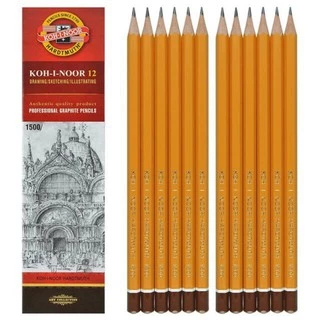 Bút chì tiệp KOH-I-NOOR 1500 HB và 2B