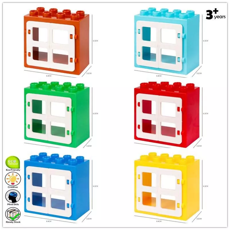 Diy Windows Building Blocks Bricks Baby children toys Bộ Đồ Chơi Lắp Ráp Giáo Dục Cho Bé