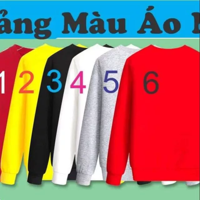 áo sweater trơn nam nữ, áo nỉ trơn thu đông, áo sweater trơn nam nữ